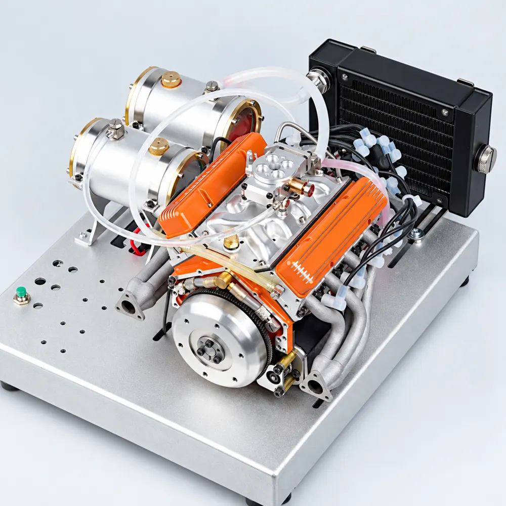 Kit de Motor V8 de Mesa 1/6, 4 Tempos, 44cc, Refrigerado a Água, OHV, Gasolina, Modelo Small-Block — foto 15