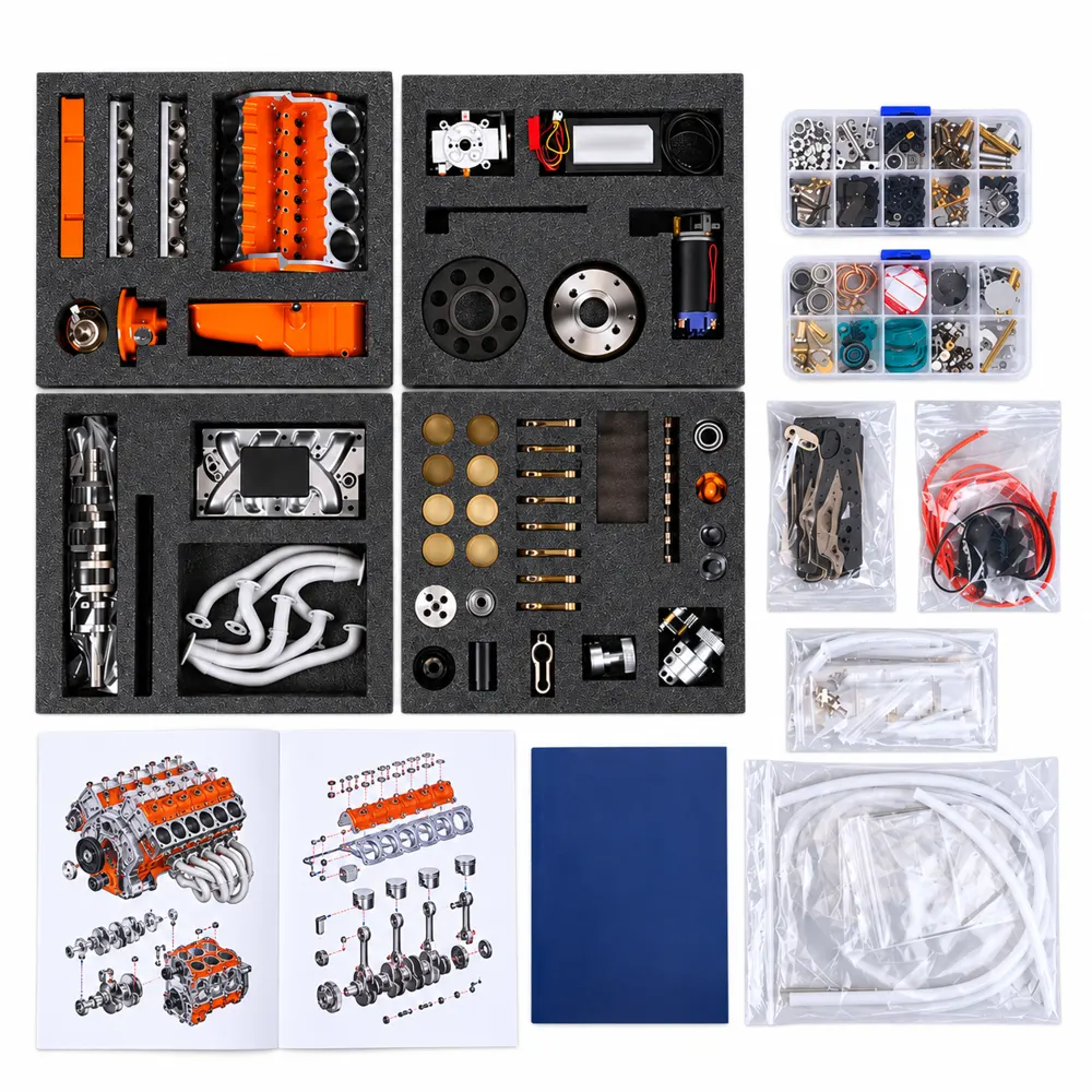 Kit de Motor V8 de Mesa 1/6, 4 Tempos, 44cc, Refrigerado a Água, OHV, Gasolina, Modelo Small-Block — foto 7