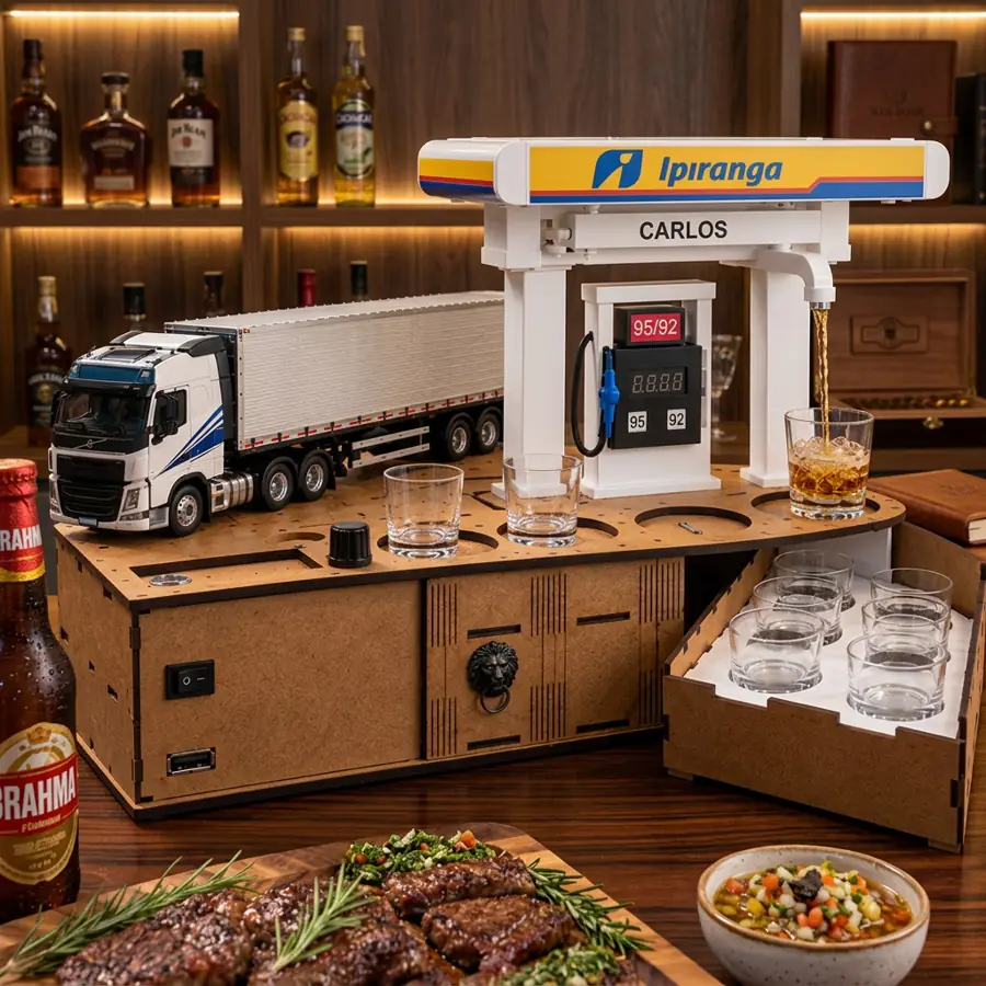 Sensor do TruckBar servindo o copo