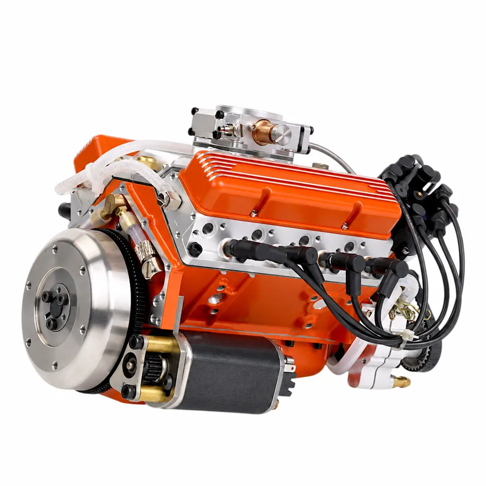 Kit de Motor V8 de Mesa 1/6, 4 Tempos, 44cc, Refrigerado a Água, OHV, Gasolina, Modelo Small-Block — foto 8