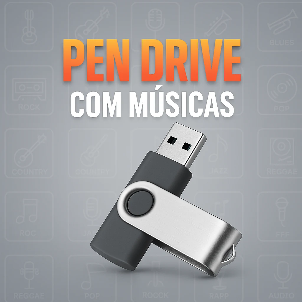 Pen Drive com 3.000 Músicas